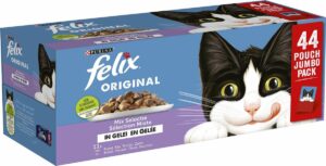 Felix Original Mix Selectie in Gelei - Kattenvoer - 44 x 85g