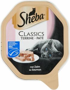 Sheba Classics Paté Kuipje - Zalm - Kattenvoer - 22 x 85g