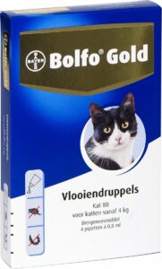 Bayer Bolfo Gold 80 Anti vlooienmiddel - Kat