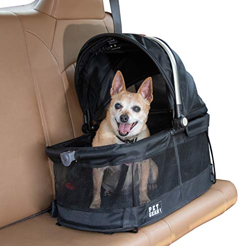 Pet Gear View 360 Pet Safety Carrier & Car Seat voor kleine honden & katten Drukknop Entry