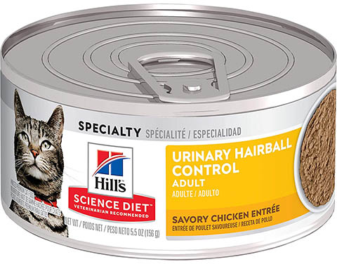 Hill's Science Diet Urinary & Hairball Control Adult Cat Blikvoer