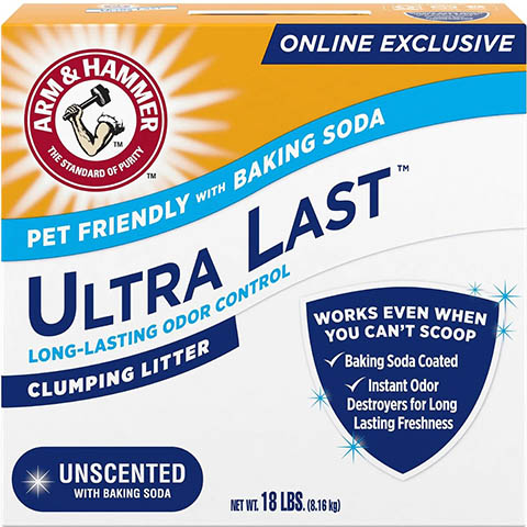 Arm &Hammer Litter Ultra Laatste Ongeparfumeerde Klonterende Klei Kattenbakvulling
