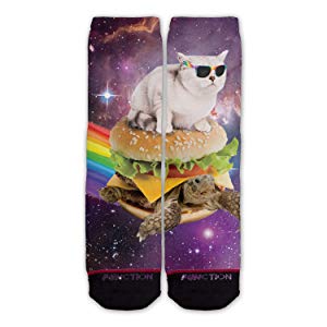 Galaxy Cat Surfen Burger Turtle Fashion Sokken