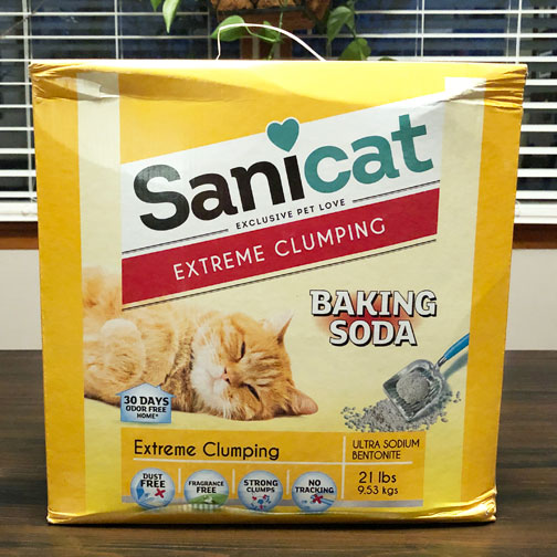 De andere variant van Sanicat Extreme Cat Litter is de ongeparfumeerde formule.