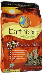 Earthborn Holistic Primitive Feline Grain-Free Natural Dry Cat &Kitten Food