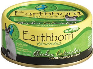 Earthborn Holistic Chicken Catcciatori Graanvrij Natuurlijk volwassen ingeblikt kattenvoer