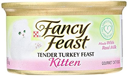 Fancy Feast Malse Kalkoen Feest Kitten Gemaakt met echte melk