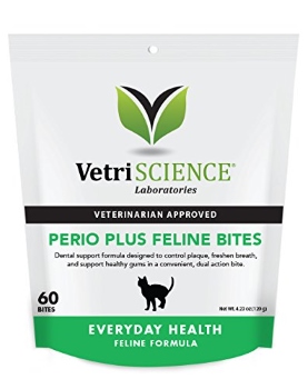 VetriScience Perio Plus Everyday Health Feline Bites Dental Cat Traktaties