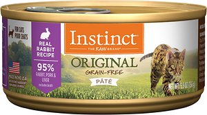 Instinct by Nature's Variety Original Grain-Free Real Rabbit Recept Natuurlijk Nat Ingeblikt Kattenvoer