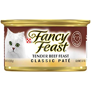  Fancy Feast Klassiek Mals Rundvleesfeest Ingeblikt Kattenvoer 