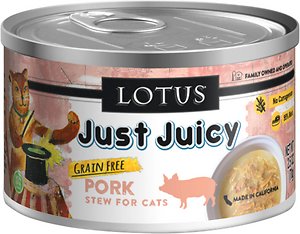 Lotus Just Juicy Pork Stoofpot Graanvrij Ingeblikt Kattenvoer