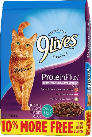 9Lives Protein Plus met Kip &Tuna Smaken Droog Kattenvoer