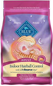 Blue Buffalo Indoor Hairball Control Natuurlijke volwassen droge kattenvoer, kip & bruine rijst 7-lb