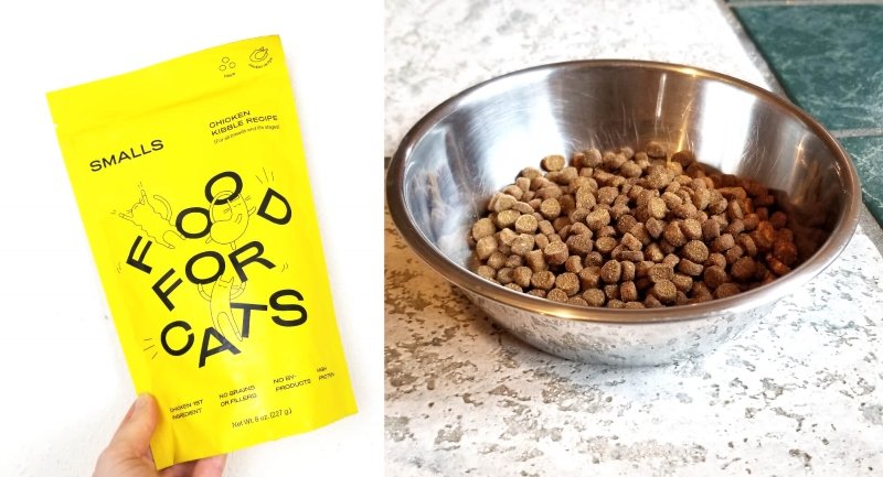 Smalls-Cat-Food-Review-Dry-Chicken-Side-by-Side