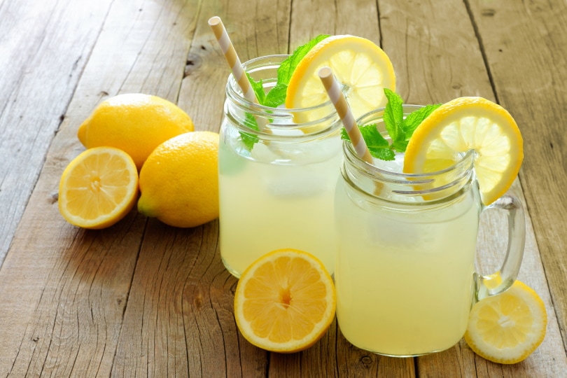 limonade op mason jar glazen