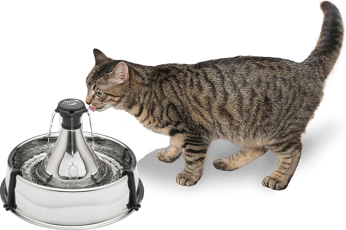 PetSafe Drinkwell 360 roestvrij staal Cat & Dog Water Fountain