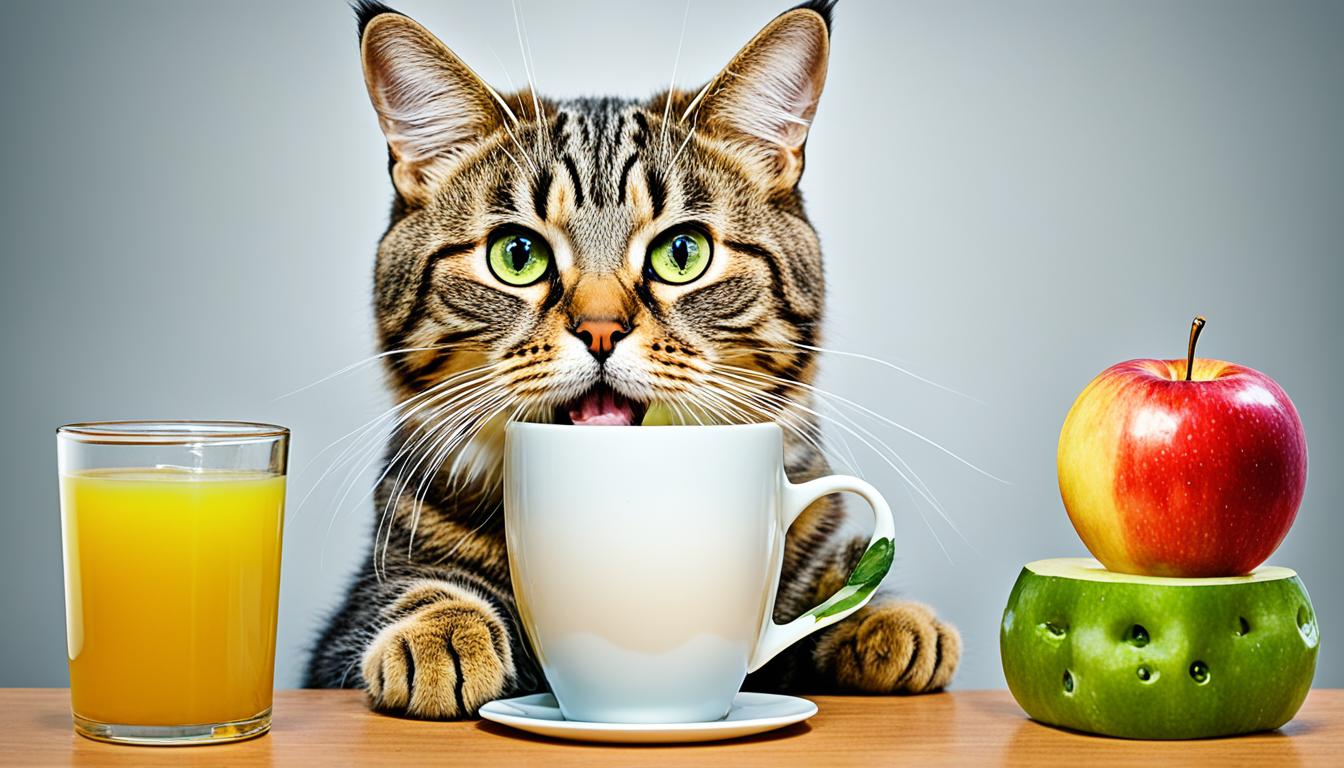 Mogen katten appelsap drinken